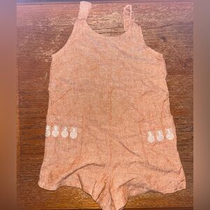 Orange brown Size 3t Girls Wonder Nation Romper in Great Condition